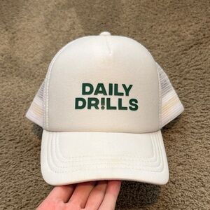 Daily Drills White Trucker Hat
